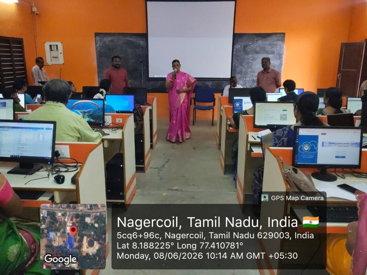 iBoss EMS training at Pioneer Kumaraswamy College Nagercoil