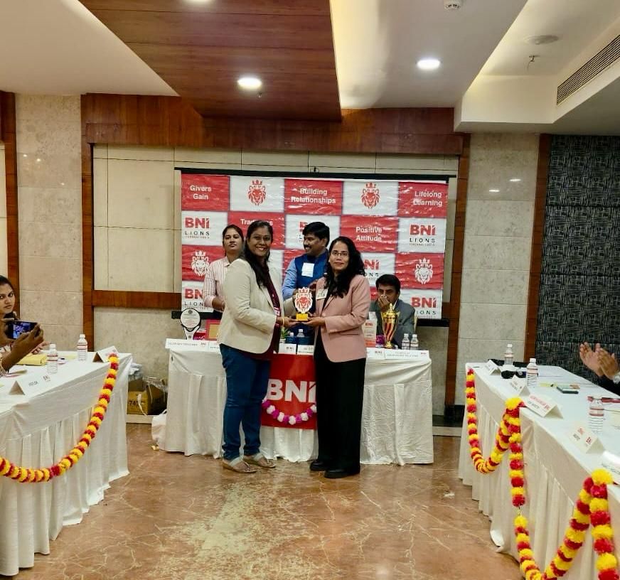 Lionesses Award from BNI on Women's Day