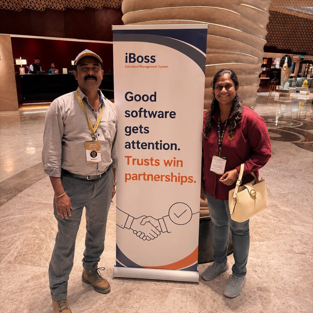 iBoss EMS team banner highlighting trust and attention